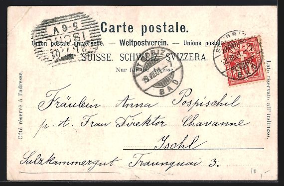 Cartes postales: St. Moritz, Ortspartie mit Sturzbach und – D'occasion à Berlin par bartko-reher 1