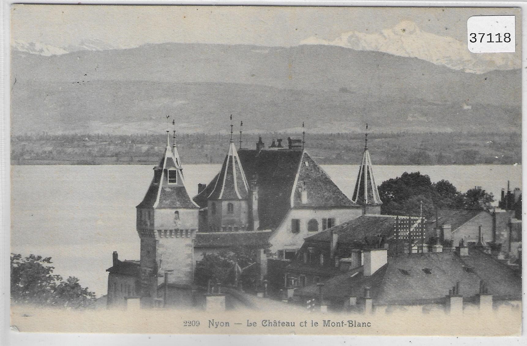Ansichtskarten: Nyon - Le Chateau et le Mont-Blanc – Gebraucht aus Ettingen von Kartenplanet