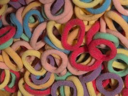 100 Stück Haargummis Haar Gummi bunt gemischt