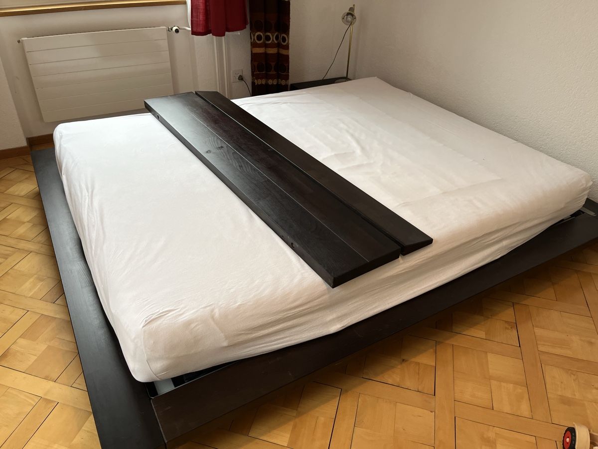 Betten: Holzbett - Schwarz – Gebraucht aus Winterthur von han_vbh9 3