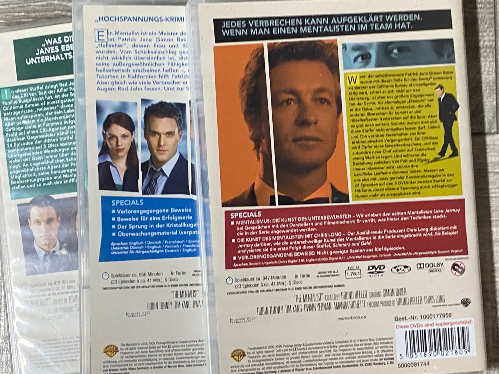 Tutti i DVDs: The Mentalist – Usato da Muri b. Bern venduto da AdidasCollector 3