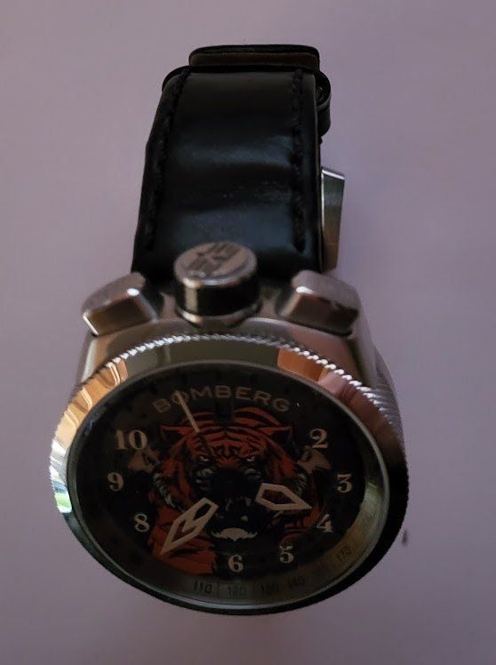 Bomberg Montres: Bomberg Heritage Tiger & Uhrkette – D'occasion à Selkingen par Mazurit 4