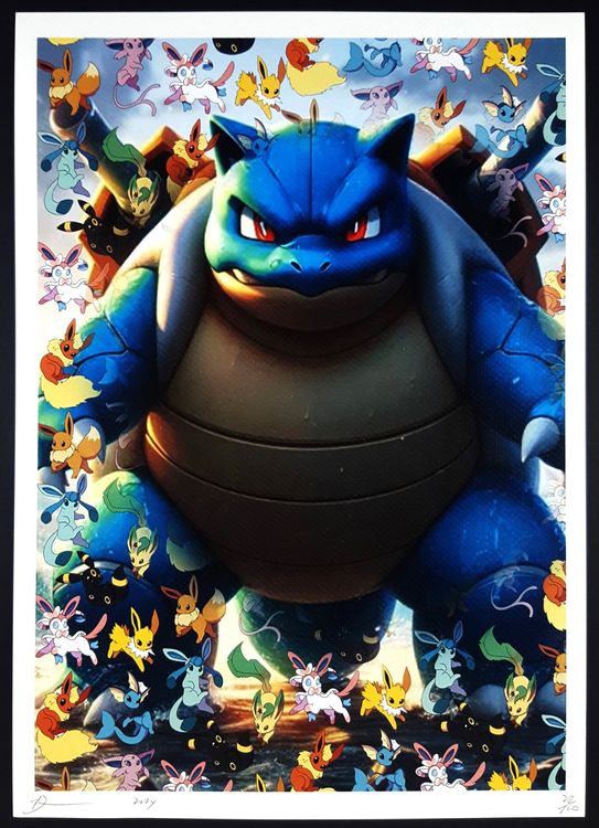 Death NYC Graffiti Pop Art Druck Pokémons & Turtok Blastoise | Kaufen ...