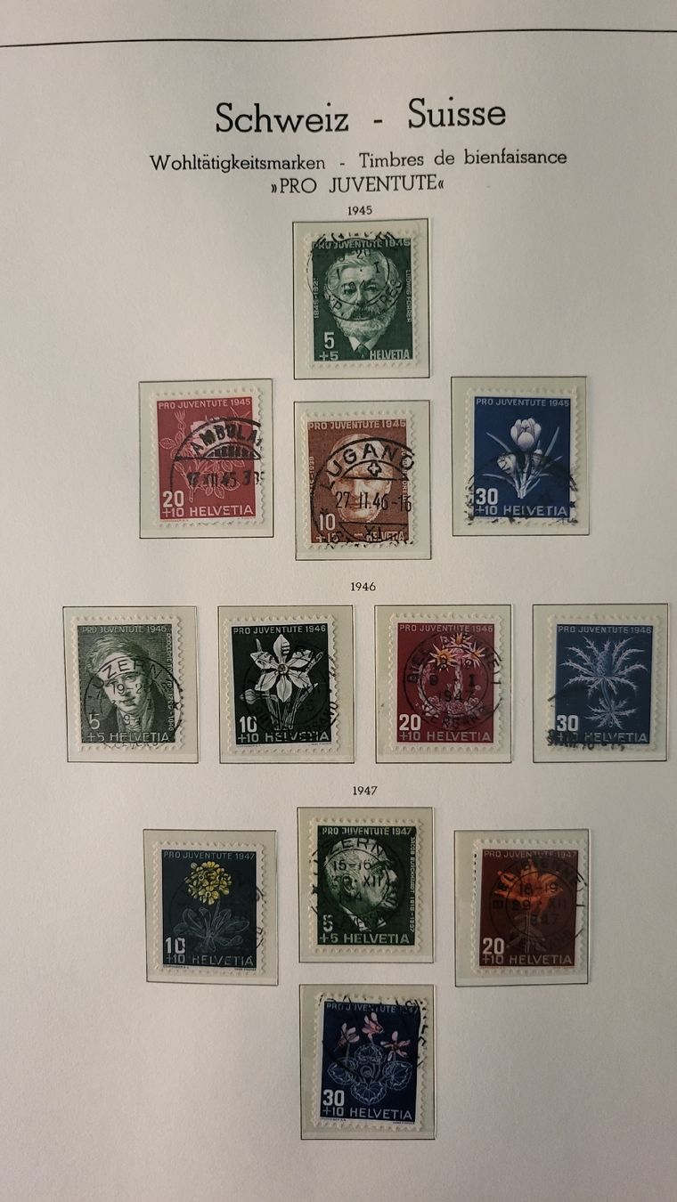 Alle Briefmarken: Briefmarken Sammlung Schweiz Pro Juventute 1913-2002 – Gebraucht aus Thun von harry999 9
