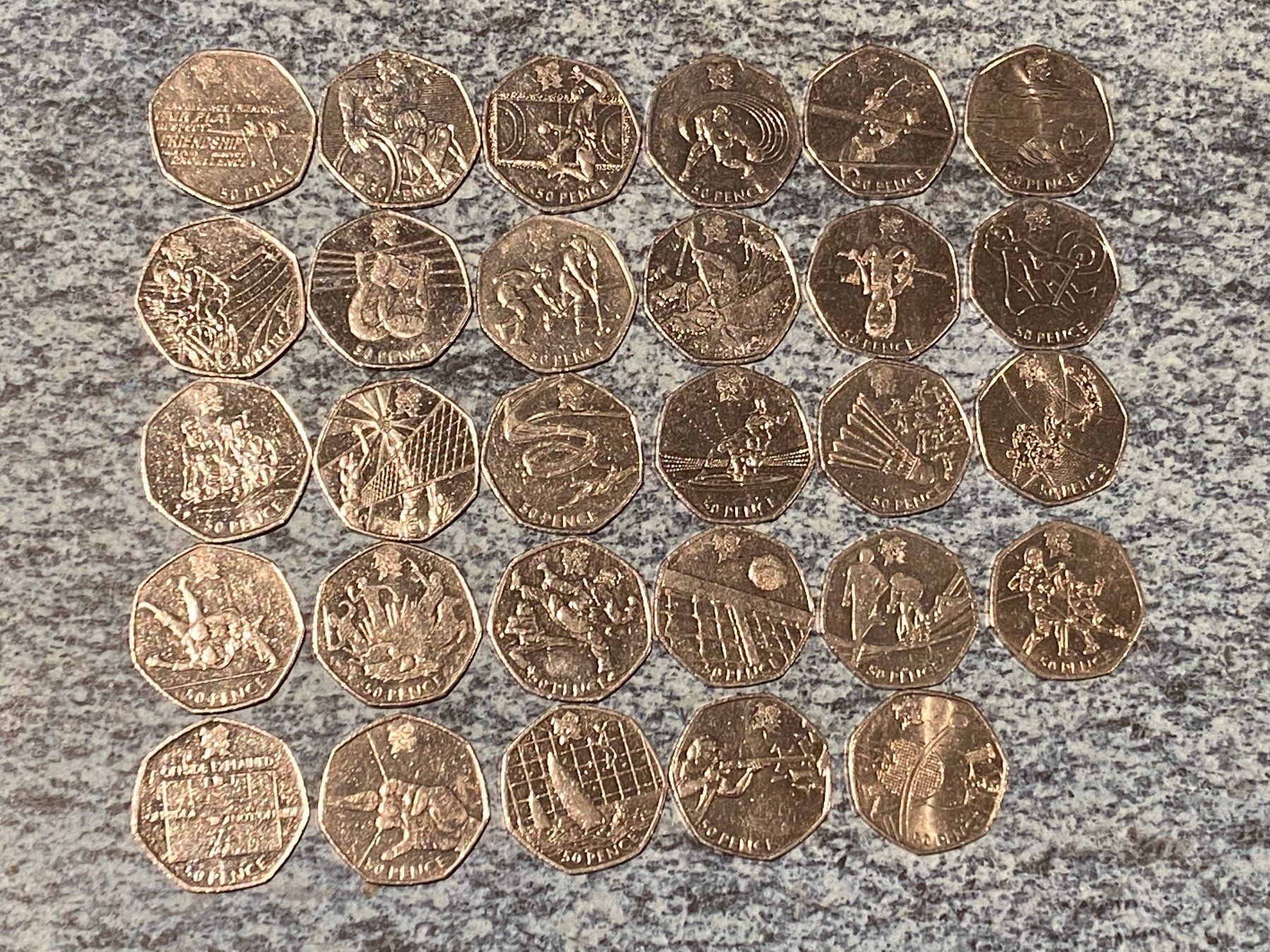 Tutti le monete: Rare collection complète 50p JO Londres – Usato da Murist venduto da kalmec 1