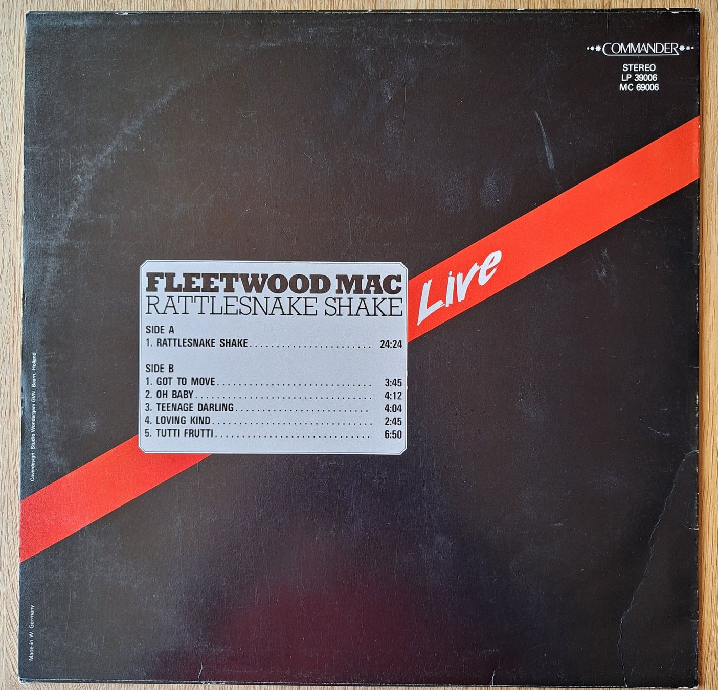 Dischi in vinile: Fleetwood Mac -Rattlesnake Shake Live – Usato da Meggen venduto da Ricardokoch 1
