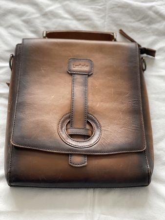 Leder Umhängetasche LandLeder braun guter Zustand