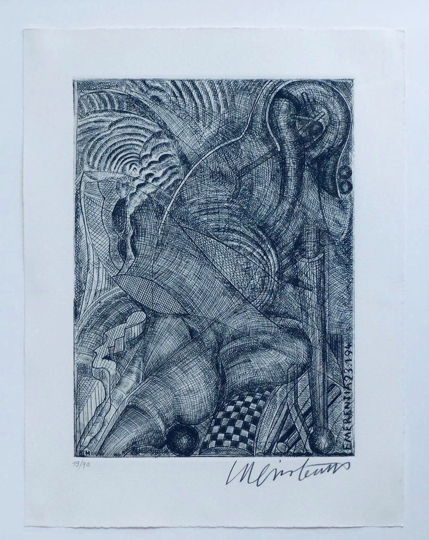 Grafica & Litografie: Bernhard Luginbühl, Radierung – Usato da Einsiedeln venduto da artgallery59 4