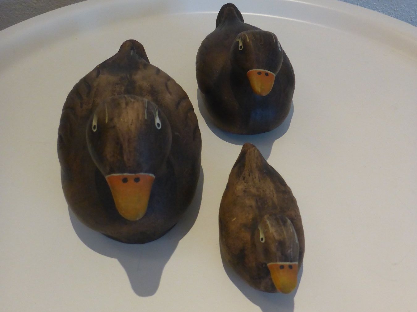 Statuette: 3 Deko-Enten aus Ton – Usato da Zürich venduto da leia12