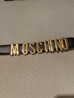 Damen Ledergürtel Moschino schwarz goldfarben gebraucht