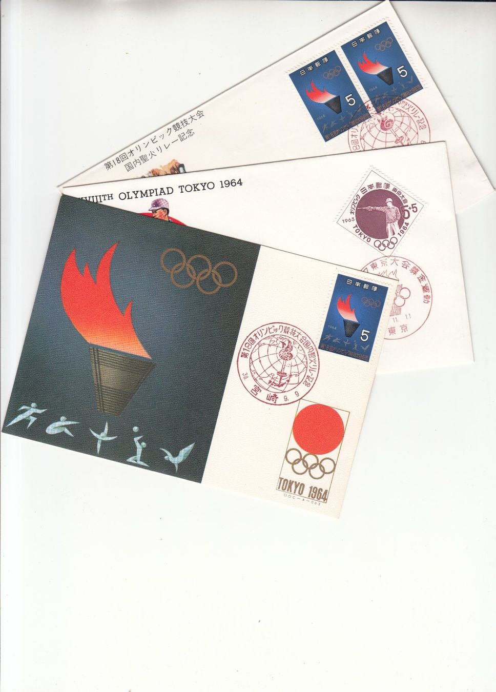 Tutti i francobolli: Japan Olympiade Tokyo, 3 Stück – Usato da Bürglen TG venduto da StampGraf