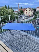 Klapptisch Metall blau 120x70