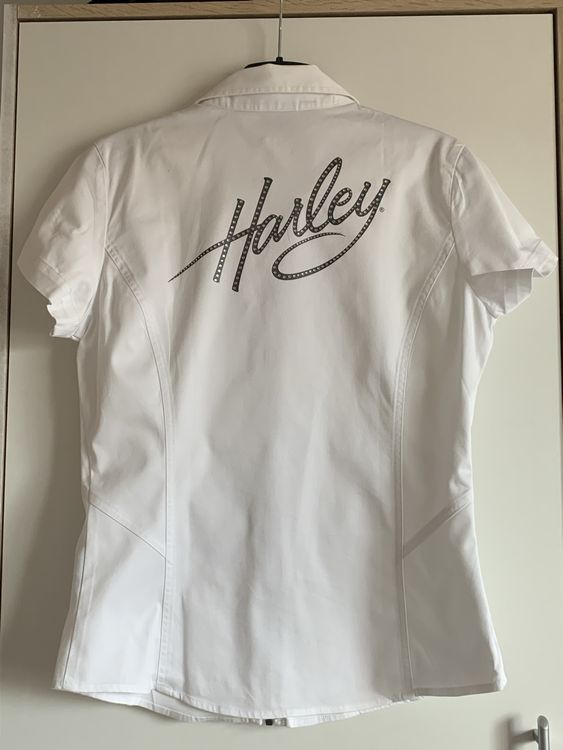 Harley Davidson Bluse Grösse S weiss 3