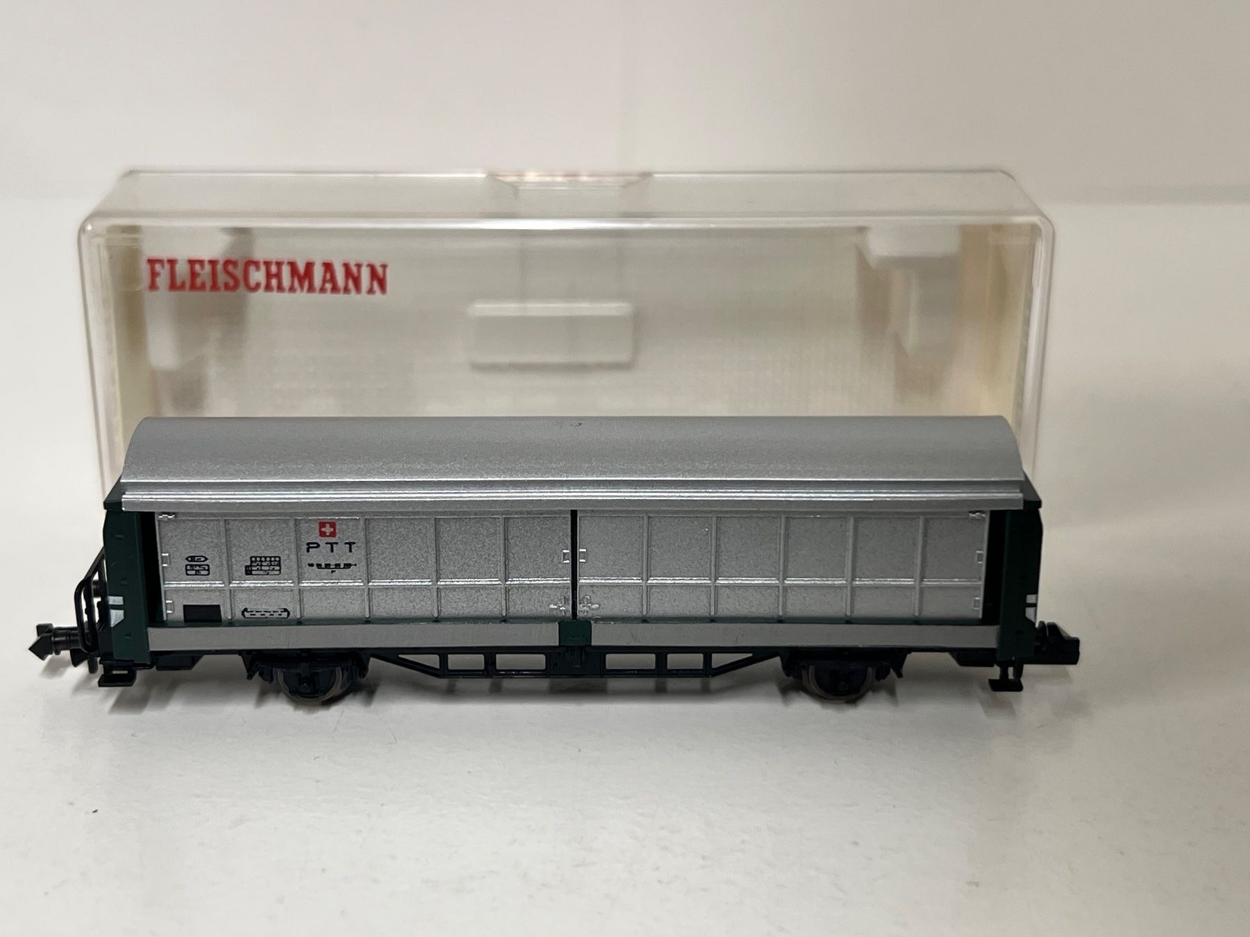 Fleischmann Modellini di ferrovie: FLEISCHMANN 8336  PTT  Spur N – Usato da Neuenhof venduto da ludovicco 2