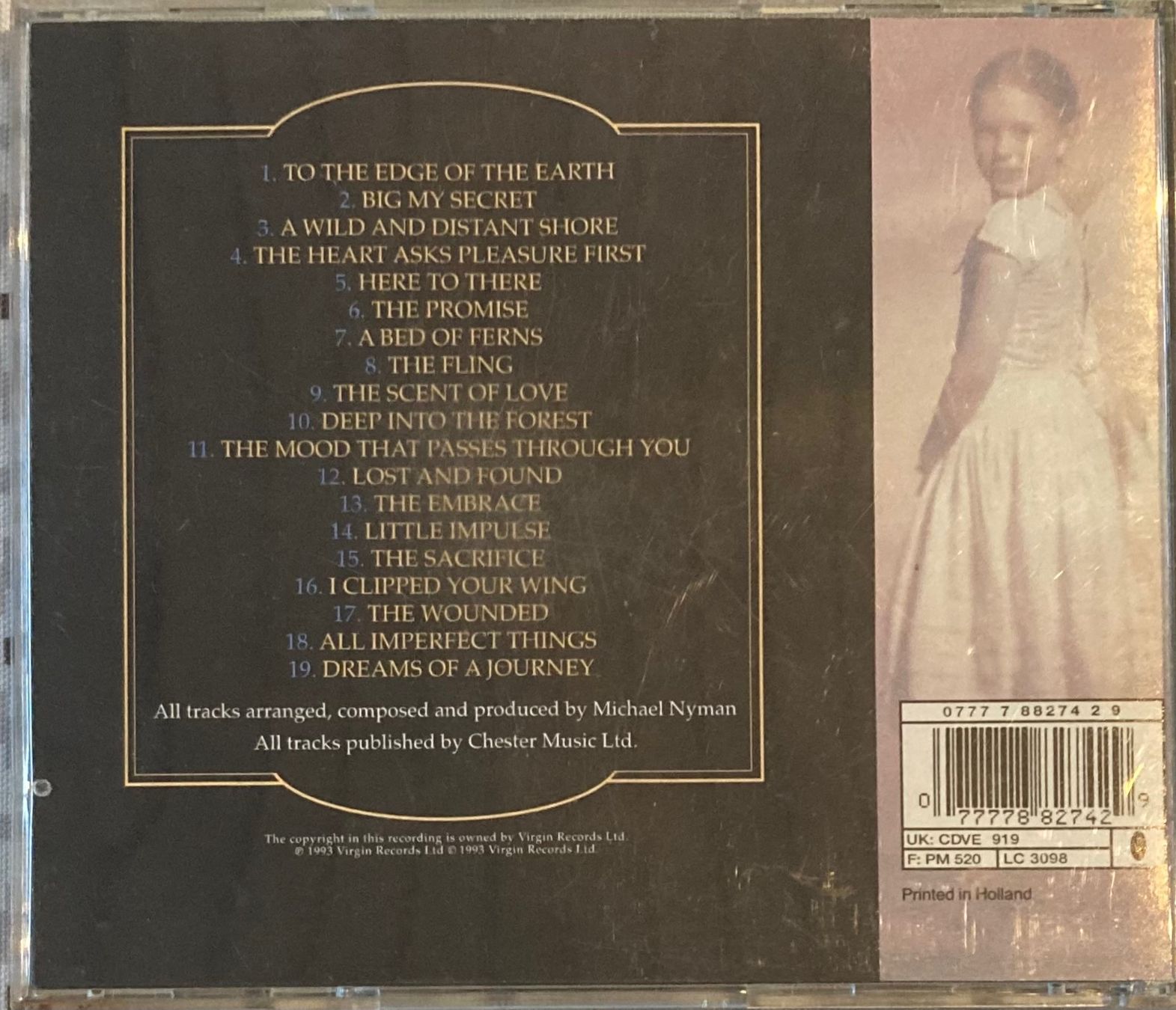 CDs: MICHAEL NYMAN - THE PIANO – D'occasion à Poliez-Pittet par Newtown-Records 1