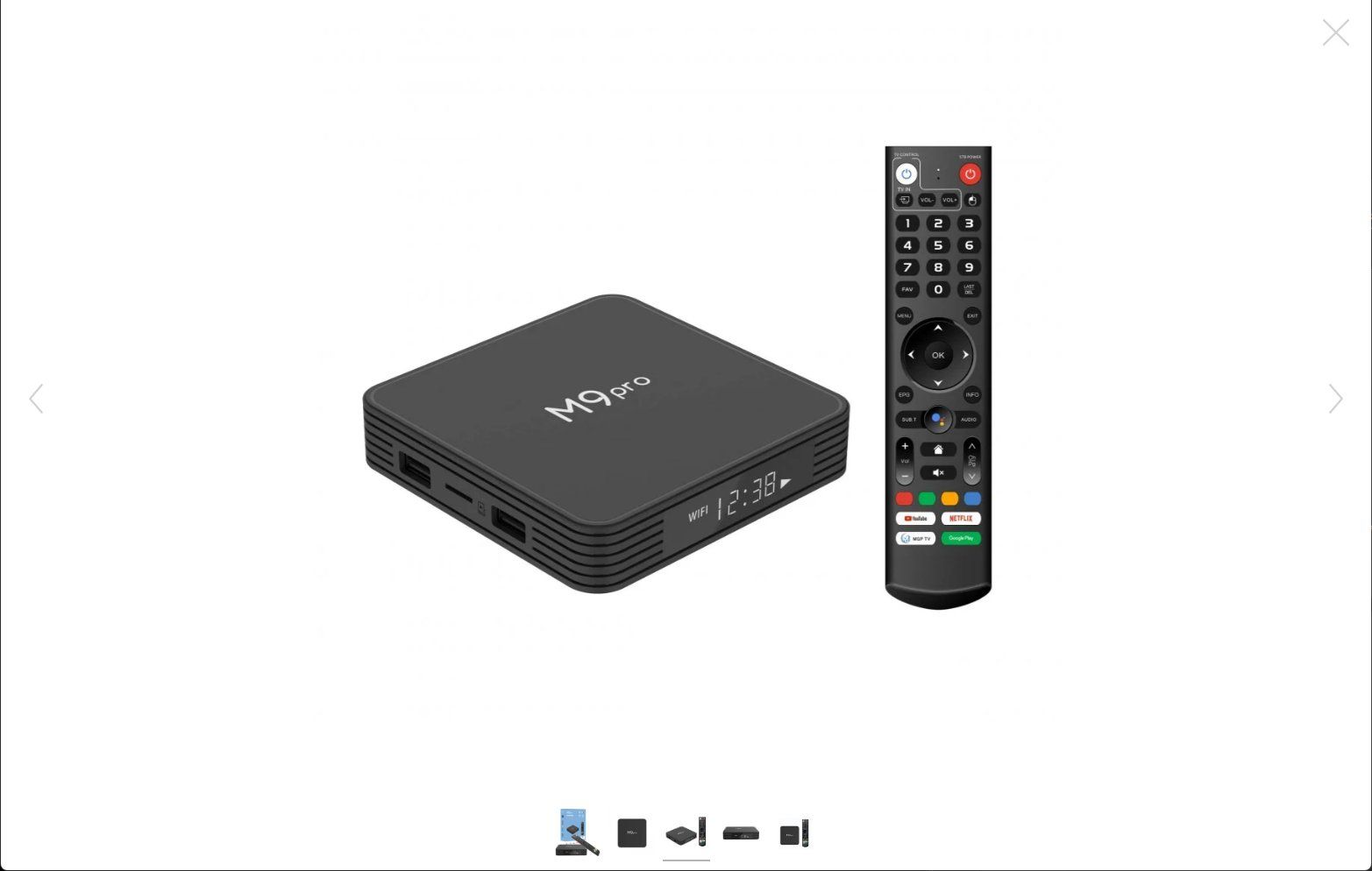 Sistemi audio & multimediali: Boîtier Android TV M9 Pro 4K HDR avec télécommande – Nuovo (secondo la descrizione) da Lausanne venduto da Patrice77 2