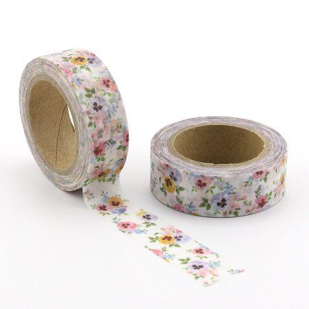 Sticker: Washi Tape farbiger Blumenstrauss gemalen – Nuovo e nell'imballaggio originale da Löhningen venduto da Fourbi18 2