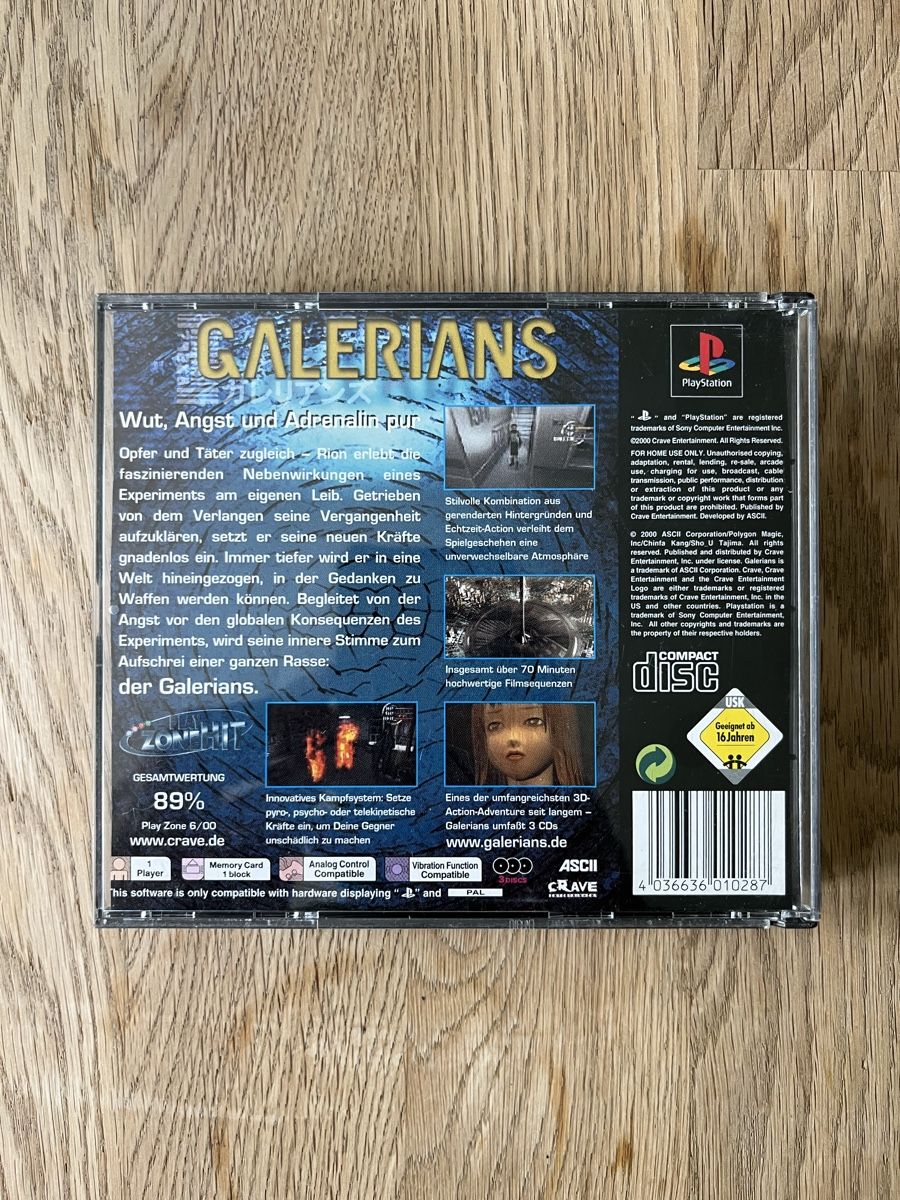 Giochi: Galerians - PS1 – Usato da Baden venduto da tob_t8gw 1