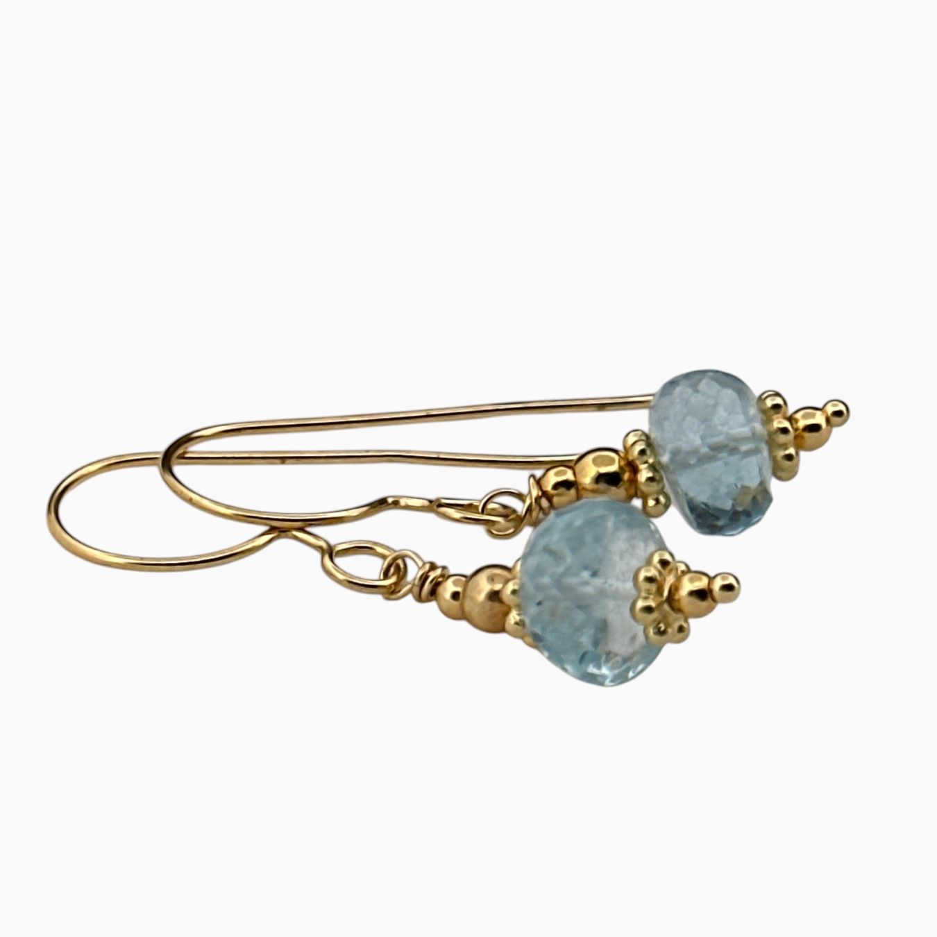 Olga Ribler Ohrringe & -stecker: Silberohrringe mit Aquamarin, vergoldet – Neu (gemäss Beschreibung) aus Luzern von MonikaS03 2