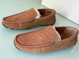 BALLY Pico Nubuck Leder Mokassin Driver's Loafers 40.5 NEU