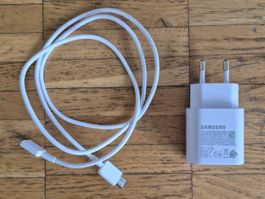SAMSUNG chargeur USB-C 25W + câble 1m (d'occasion)