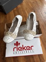 NEU***RIEKER" SCHUHE WEISS, Gr. 40***SEHR BEQUEM***