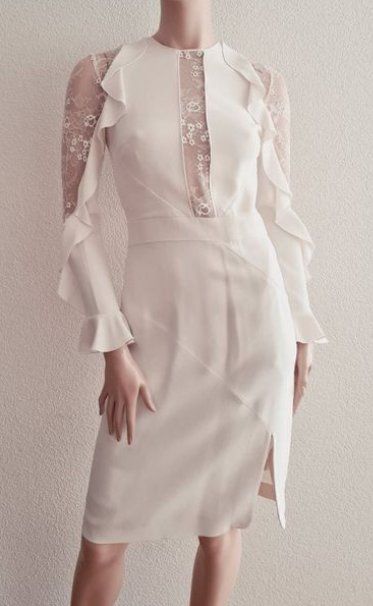 Vestiti: Weisses Kleid von Elie Saab, Gr. S – Usato da Lugano venduto da kat_lm5b