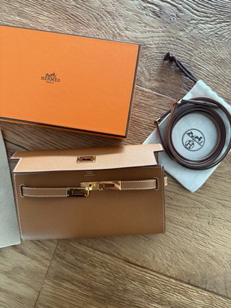 Hermès Kelly To Go – Gold / Gold Hardware – Nuova