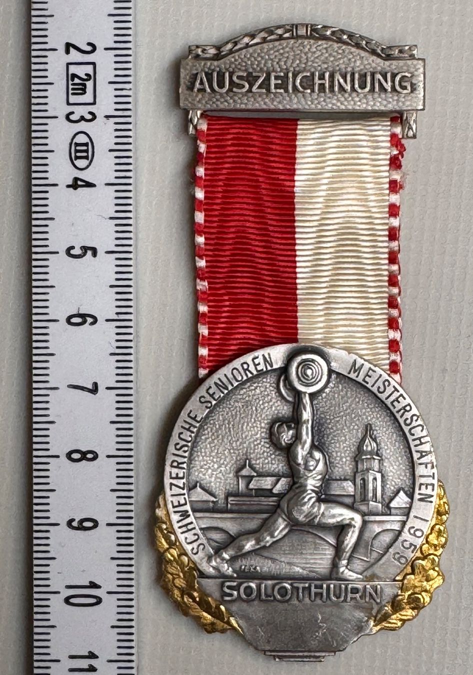 Medaglie: Schweizerische Senioren Meisterschaften Solothurn 1959 – Usato da Andwil SG venduto da Ariisa1234 3