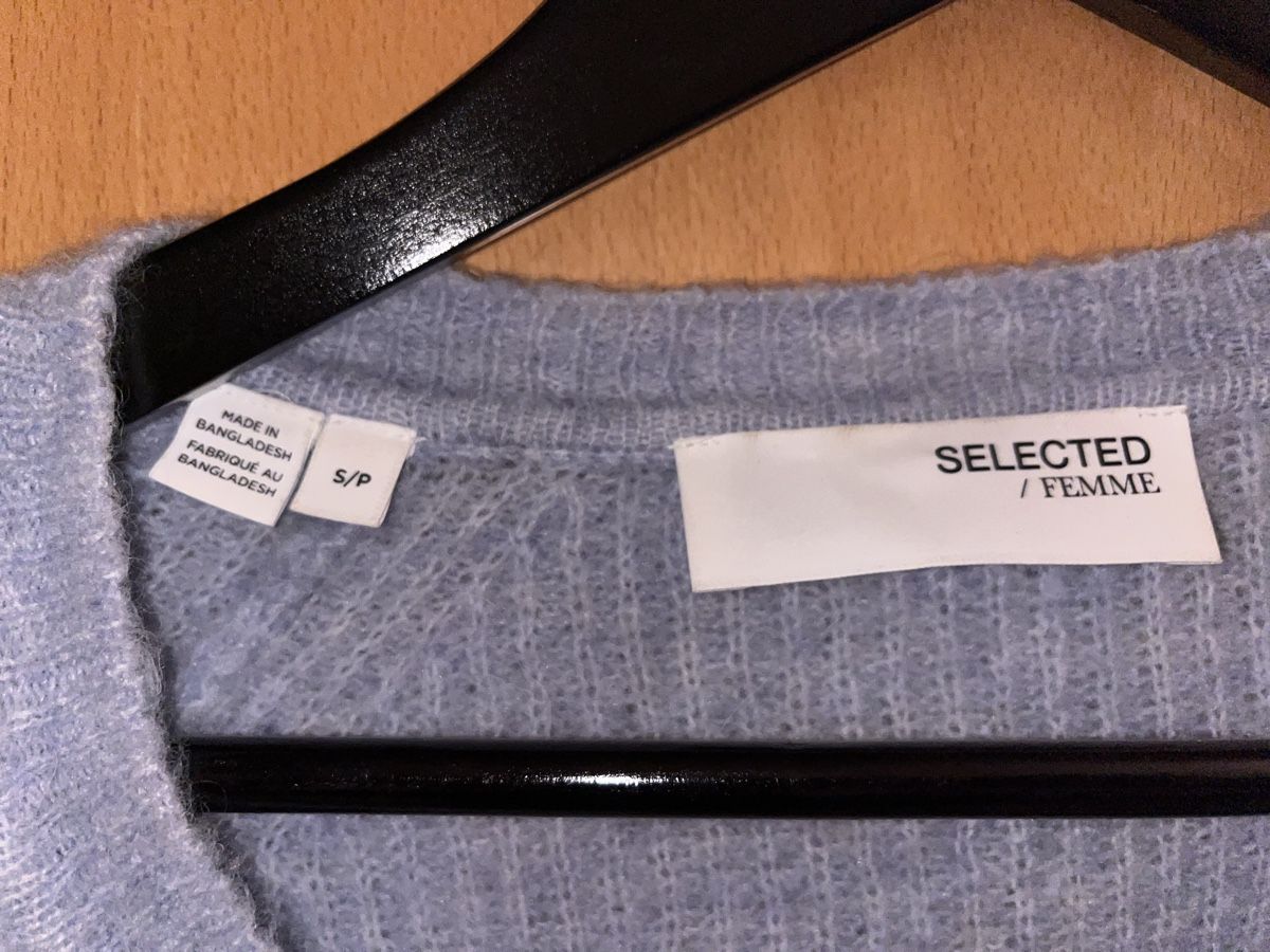 Selected Giacche: selected Strickjacke Lulu, hellblau, Grösse S – Nuovo (secondo la descrizione) da Langendorf venduto da Fleng 2