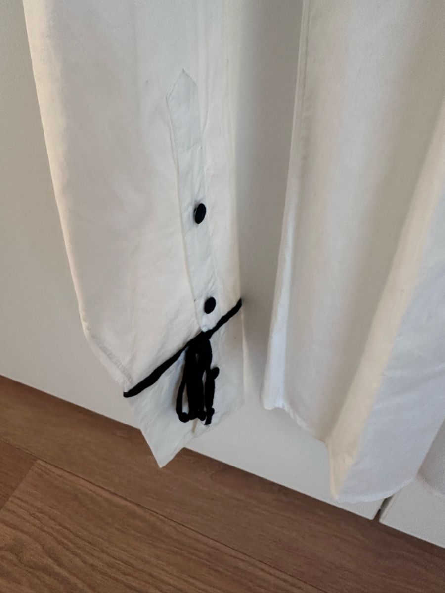 Camicette: Coast White Black Trim Textured Shirt – Usato da Binningen venduto da can_s2yh 2