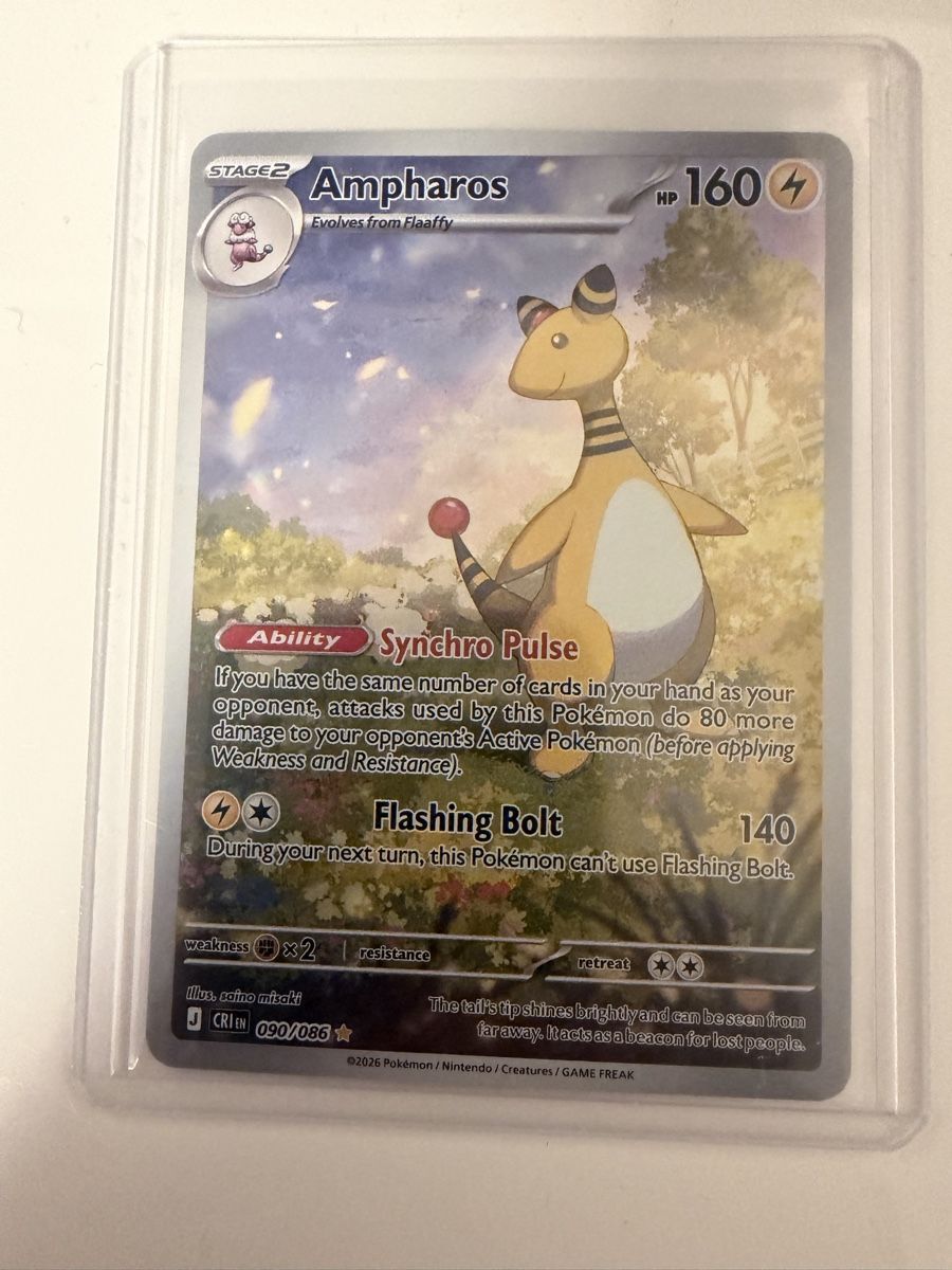 Pokémon Carte collezionabili: Ampharos 090/086 EN – Nuovo (secondo la descrizione) da St. Margrethen SG venduto da mar_r9qg
