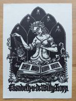 Exlibris Walter Clemens Schmidt - Original Holzschnitt