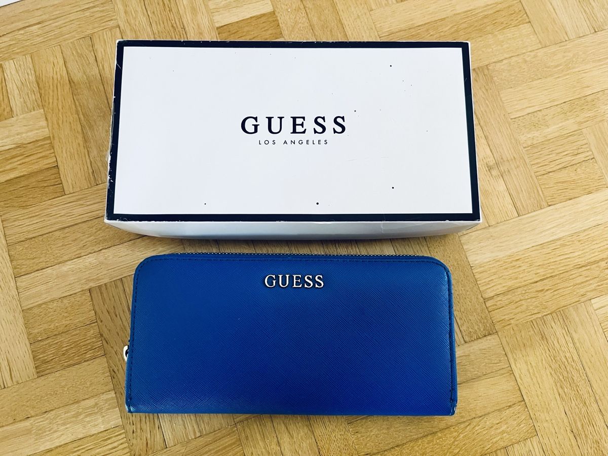 Guess Portamonete: Guess Portmonaie Blau Neu – Nuovo e nell'imballaggio originale da Frauenfeld venduto da Repsol_Vani