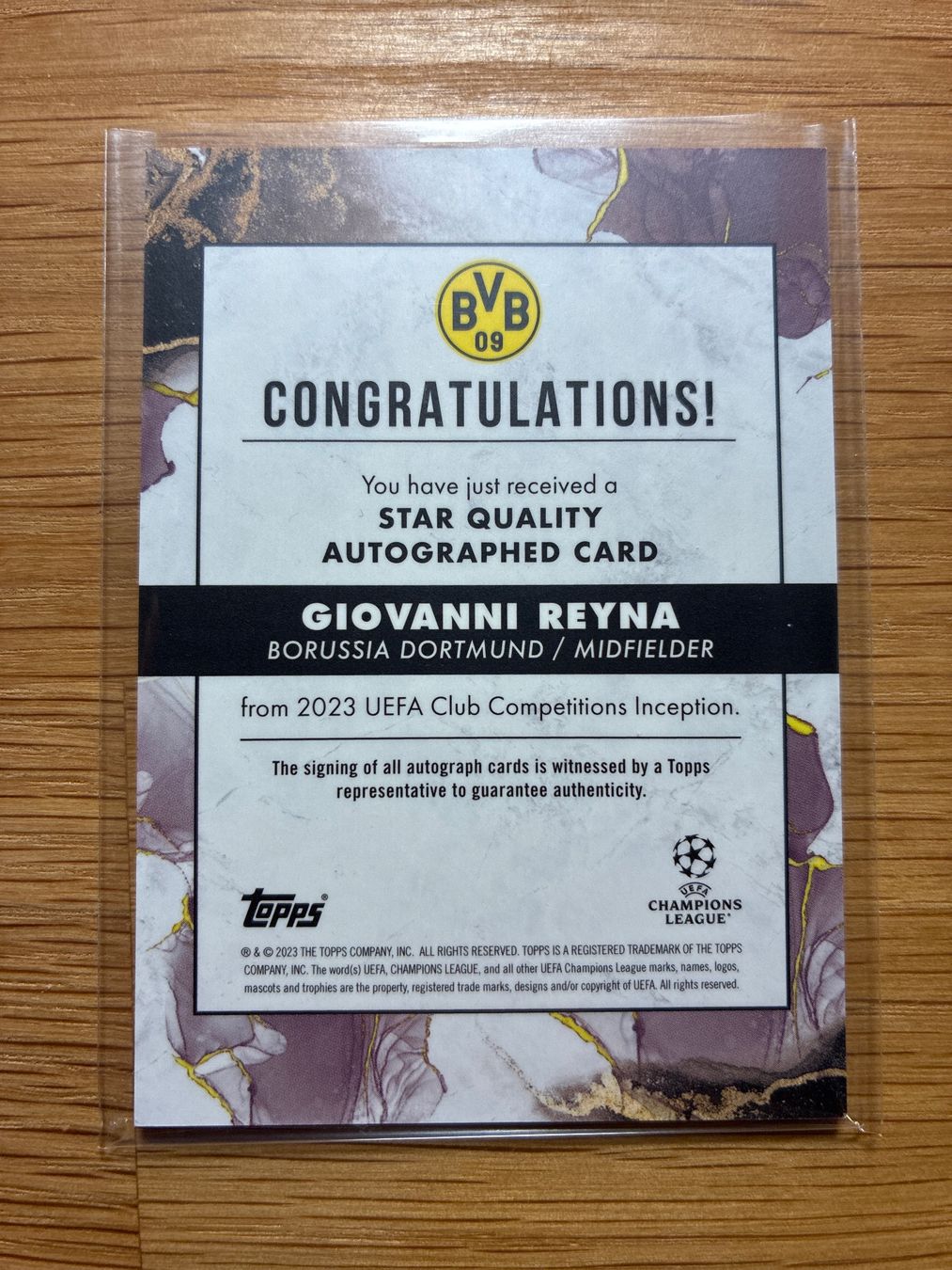 Topps Cartes à collectionner: Topps Inception Giovanni Reyna BVB Autogramm /99 – D'occasion à Solothurn par MegaDaggi 1