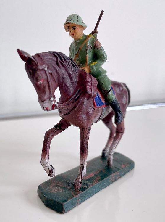 1x Reiter mit Pferd Elastolin Wehrmacht WWII 4