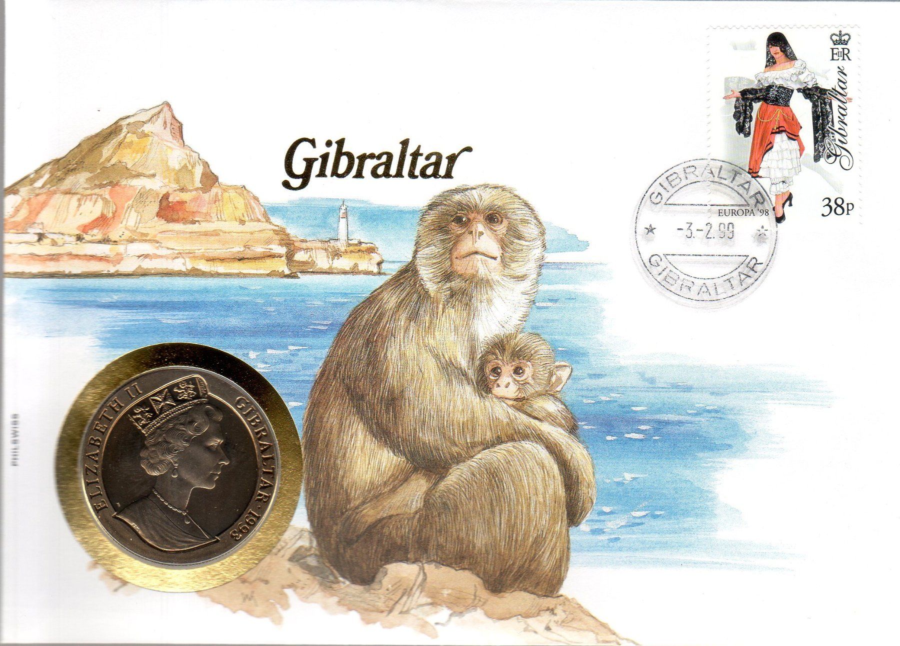 Tutti i francobolli: MÜNZBRIEF GIBRALTAR 1999 ERHALT SIEHE SCAN – Nuovo (secondo la descrizione) da Losone venduto da EM2019