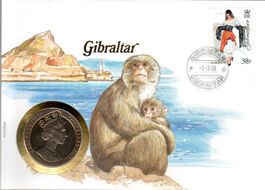 MÜNZBRIEF GIBRALTAR 1999 ERHALT SIEHE SCAN