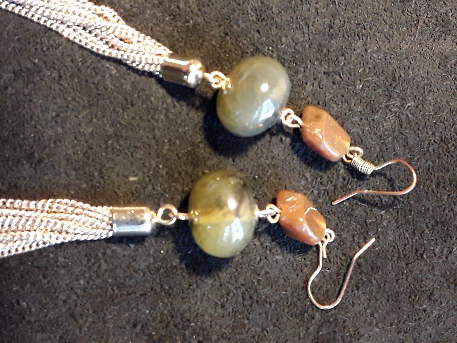 Orecchini pendenti & Orecchini a lobo: Vintage Wunderbare Jade Ohrhänger – Usato da Zürich venduto da helsan 4