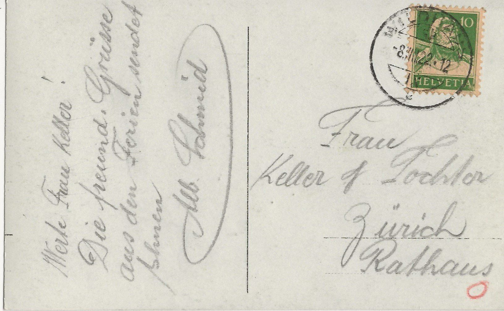 Cartoline postali: Wildhaus, 1922, Landwirtschaft – Usato da Frauenfeld venduto da Merk52 1