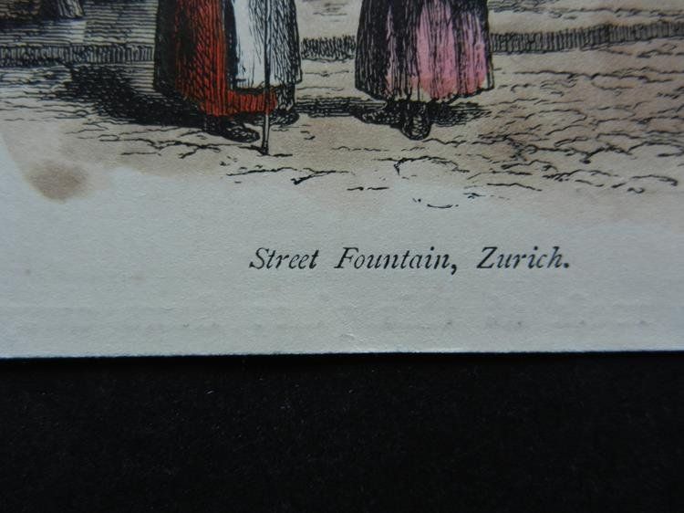 Incisioni: Strasse mit Brunnen Zürich – Usato da Risch venduto da Rischli15 2