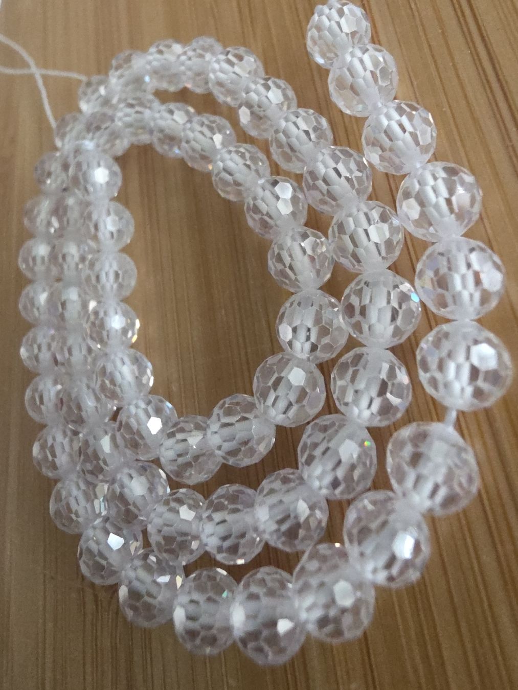 Minerali & Pietre curative: Zirkon weiss facettiert 6mm. Strang – Nuovo e nell'imballaggio originale da Menziken venduto da Mirager 2