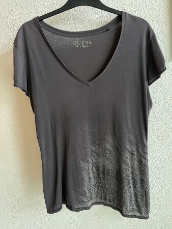 dunkelgraues T-Shirt - Guess