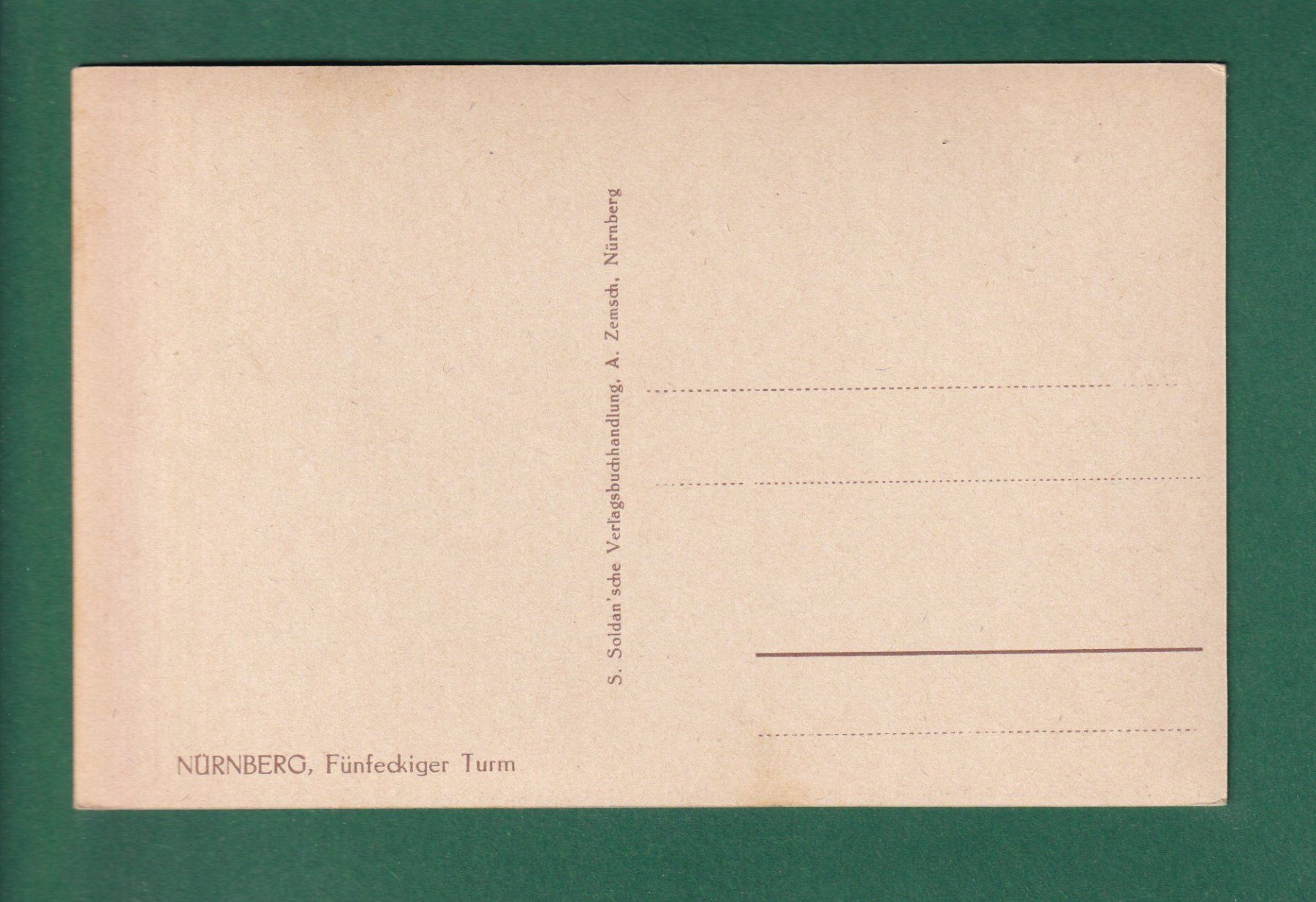 Cartes postales: NÜRNBERG - Fünfeckiger Turm – D'occasion à Pully par nicecards-shop 1