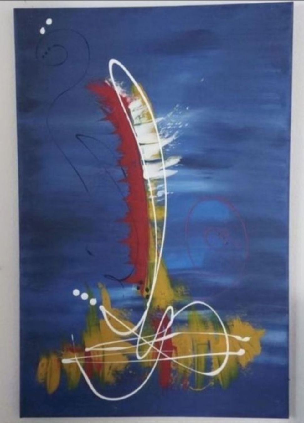 Tableaux: Gemälde " Aufbruch" handmade 80×120 – Neuf (Voir description) à Riehen par Steinbock1970 1
