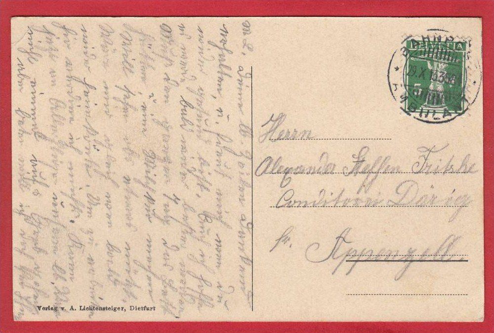 Cartoline postali: RORSCHACH SPITAL – Usato da Grüningen venduto da Kartenlaube 1