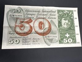 50 Fr. - Note Schweiz 1973