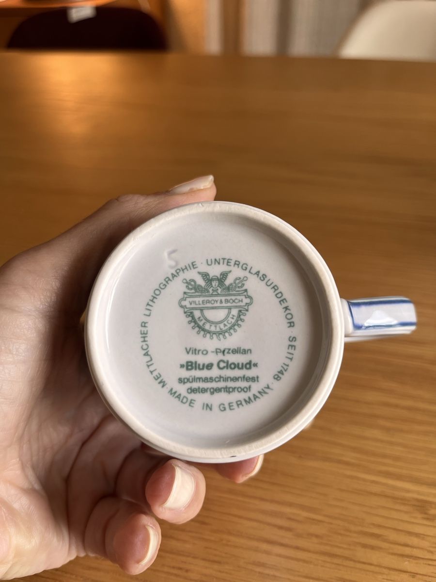Villeroy & Boch Tassen: Tasse à café Villeroy Boch coll. Blue Cloud – Gebraucht aus Jouxtens-Mézery von celineka82 2