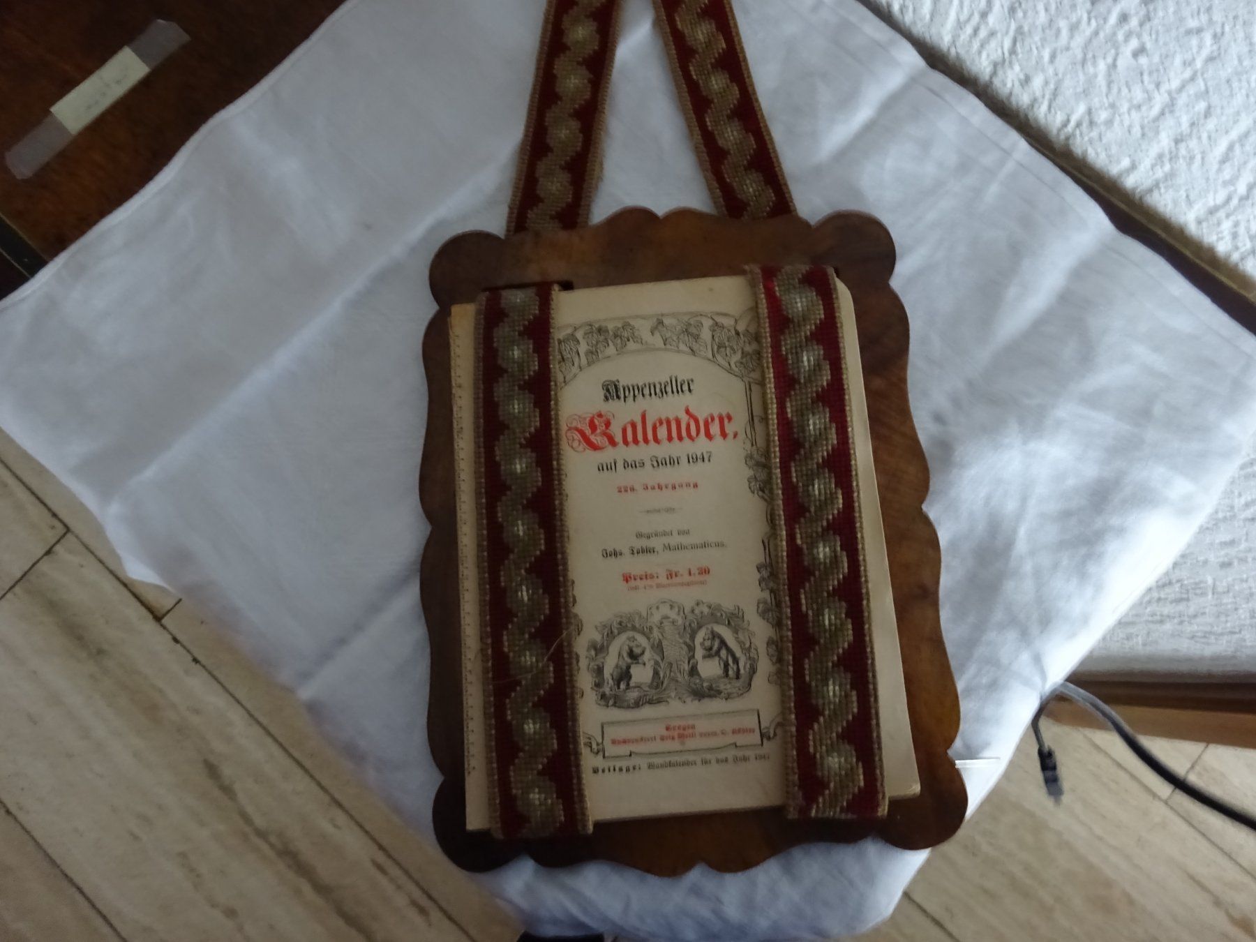 Kalender: Appenzeller Kalender aus Holz – Gebraucht aus Abtwil SG von luupsy