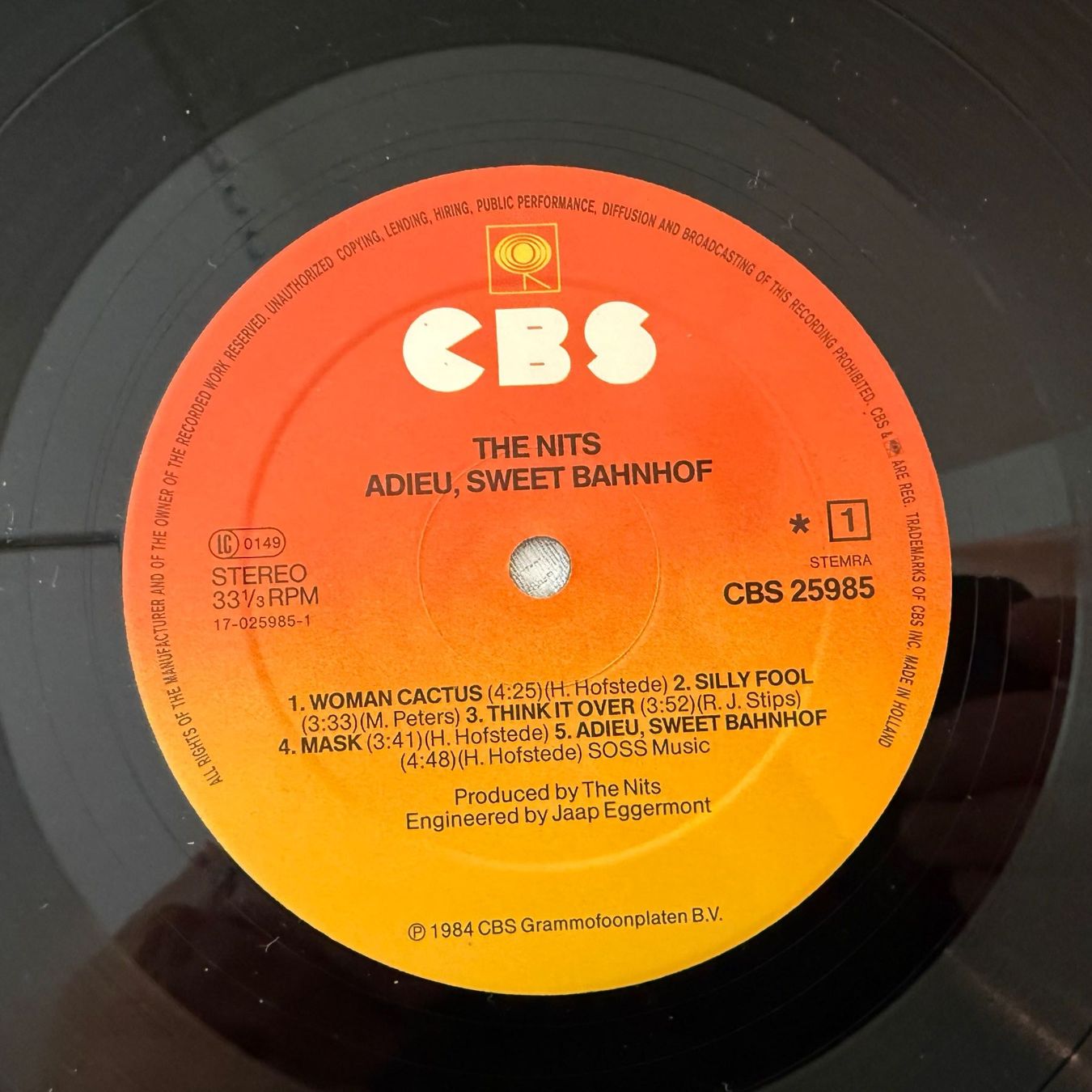 Schallplatten: THE NITS - adieu, sweet bahnhof – Gebraucht aus Zürich von fehlton 4